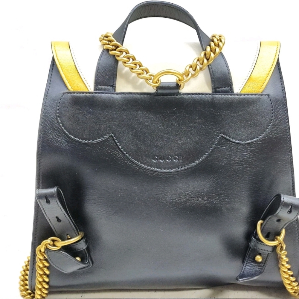 GUCCI (LNC) PEARL PEONY CHAIN BACKPACK - Picture 4 of 16